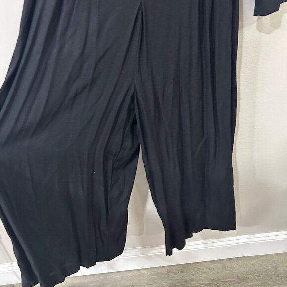 Vintage Marnie West Black Embroidered Long Sleeve Jumpsuit Button Up Size 10 - Picture 3 of 6